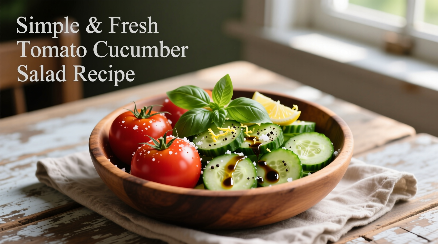 Perfect Tomato Cucumber Salad Recipe in 15 Minutes
