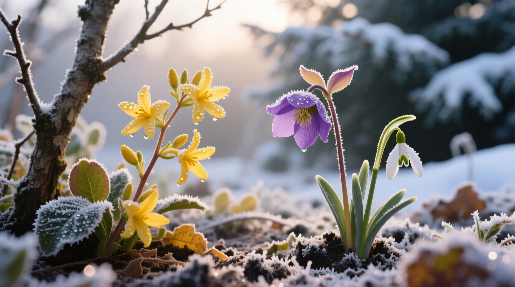 what flowers grow in the winter