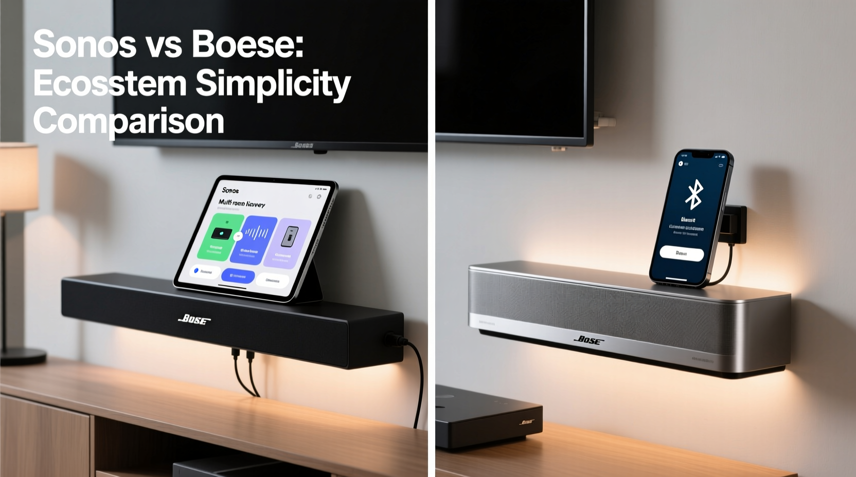 sonos vs bose soundbar which ecosystem is easier to set up and use