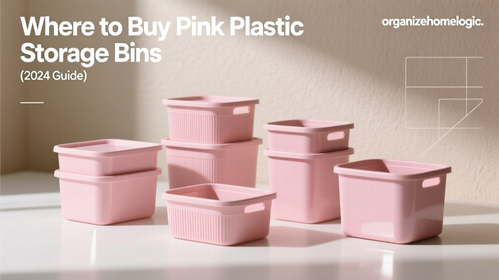 Where to Buy Pink Plastic Storage Bins (2024 Guide)