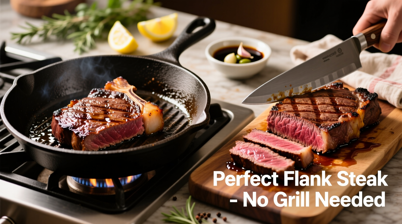 how to cook flank steak without a grill