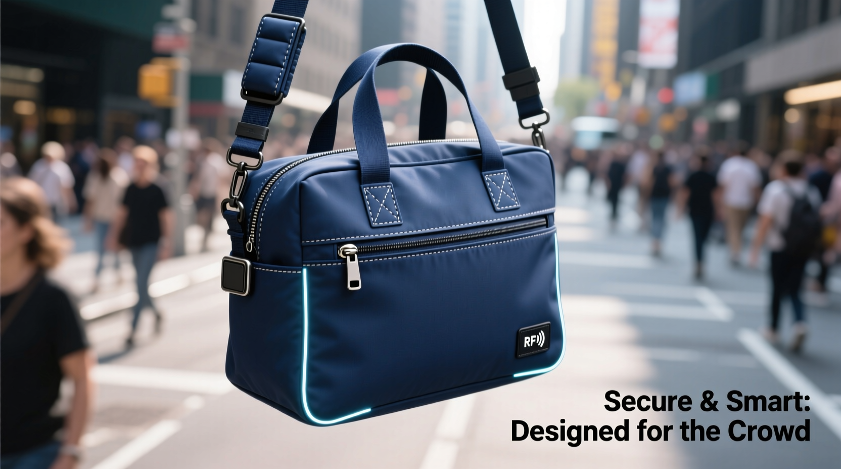 how to make a tote bag more secure in crowded places