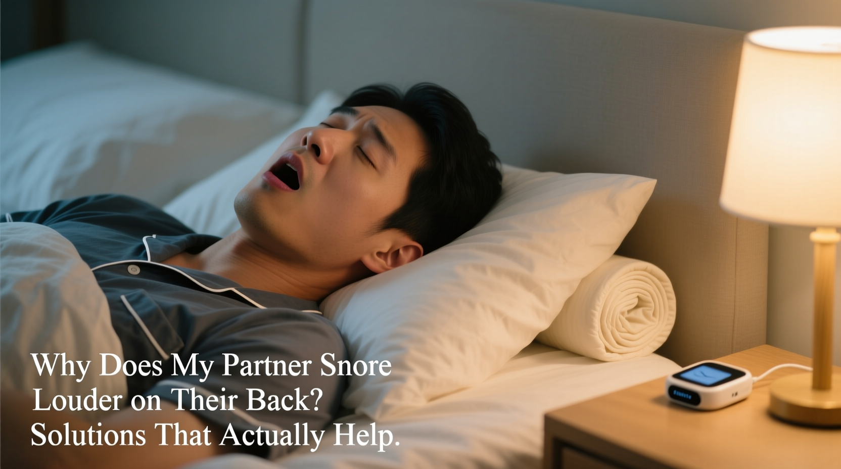 why does my partner snore louder on their back solutions that actually help