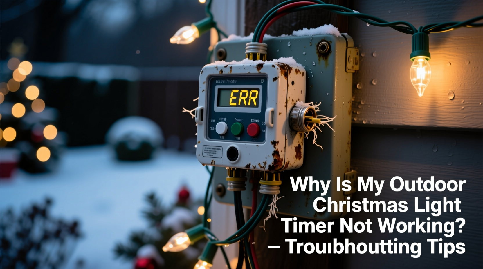 why is my outdoor christmas light timer not working troubleshooting tips anyone can try