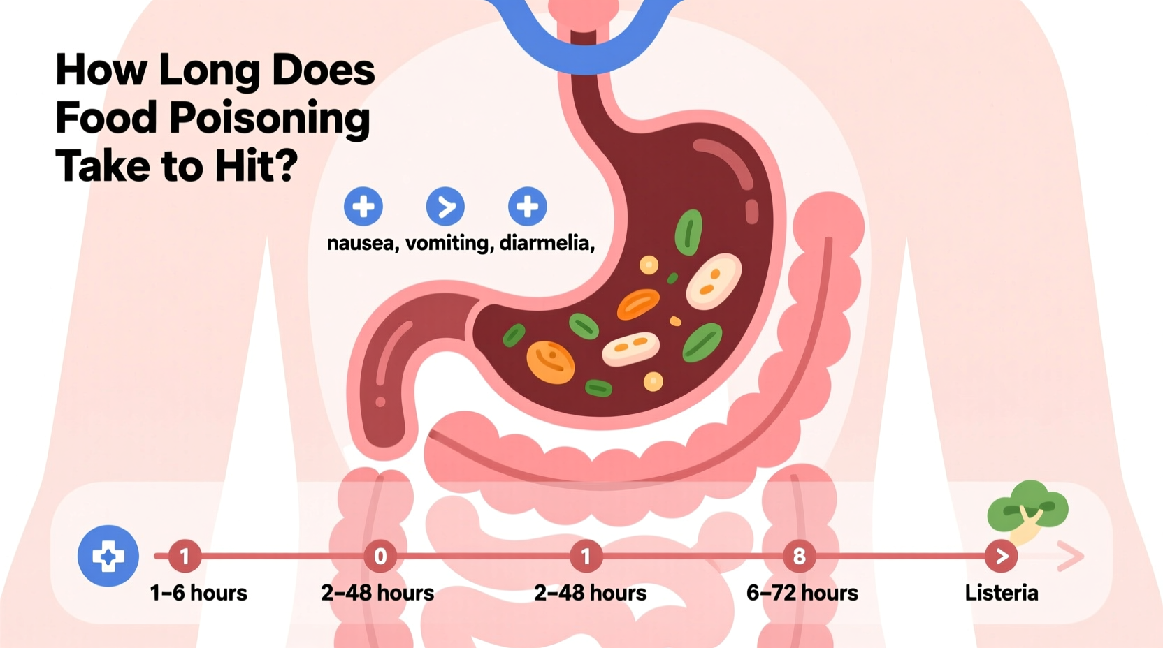 how long does it take for food poison to hit