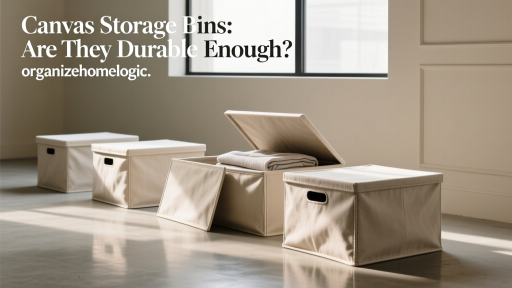 Canvas Storage Bins: Are They Durable Enough?