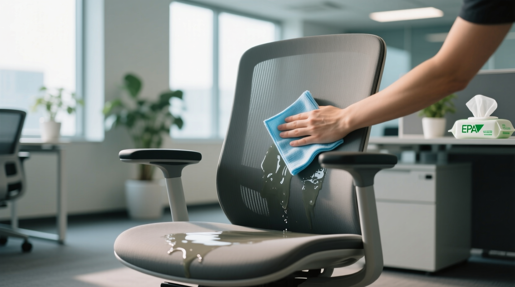 sanitize office chair cover safely