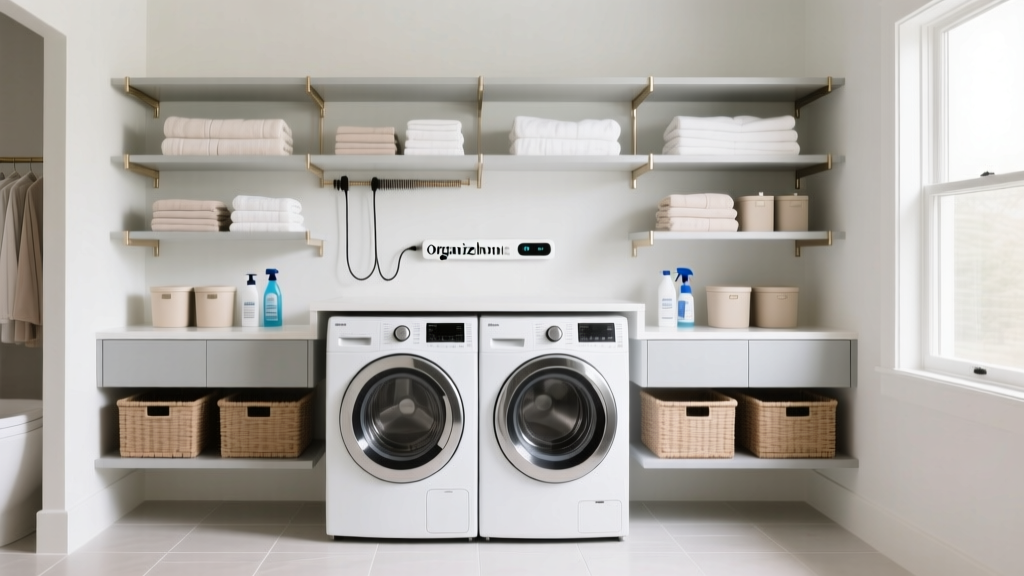 Top Over-Washer & Dryer Storage Solutions