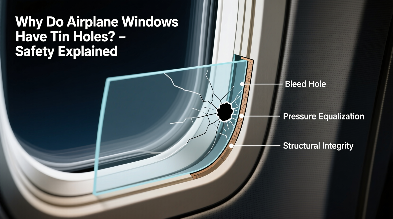 why do airplane windows have tiny holes in them safety explained