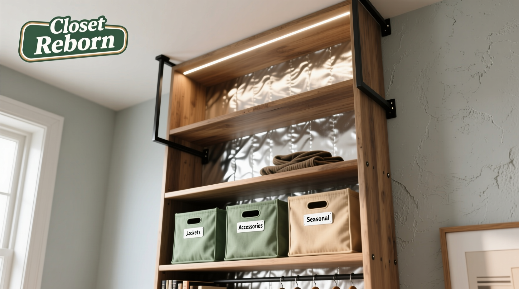 closet organization tips repurpose a bookshelf
