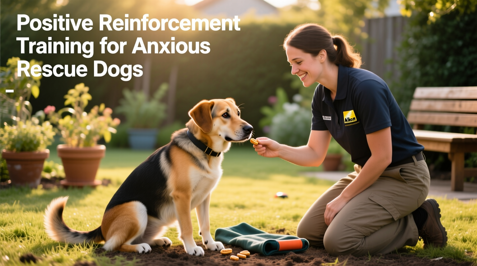 how to train a rescue dog with anxiety using positive reinforcement only