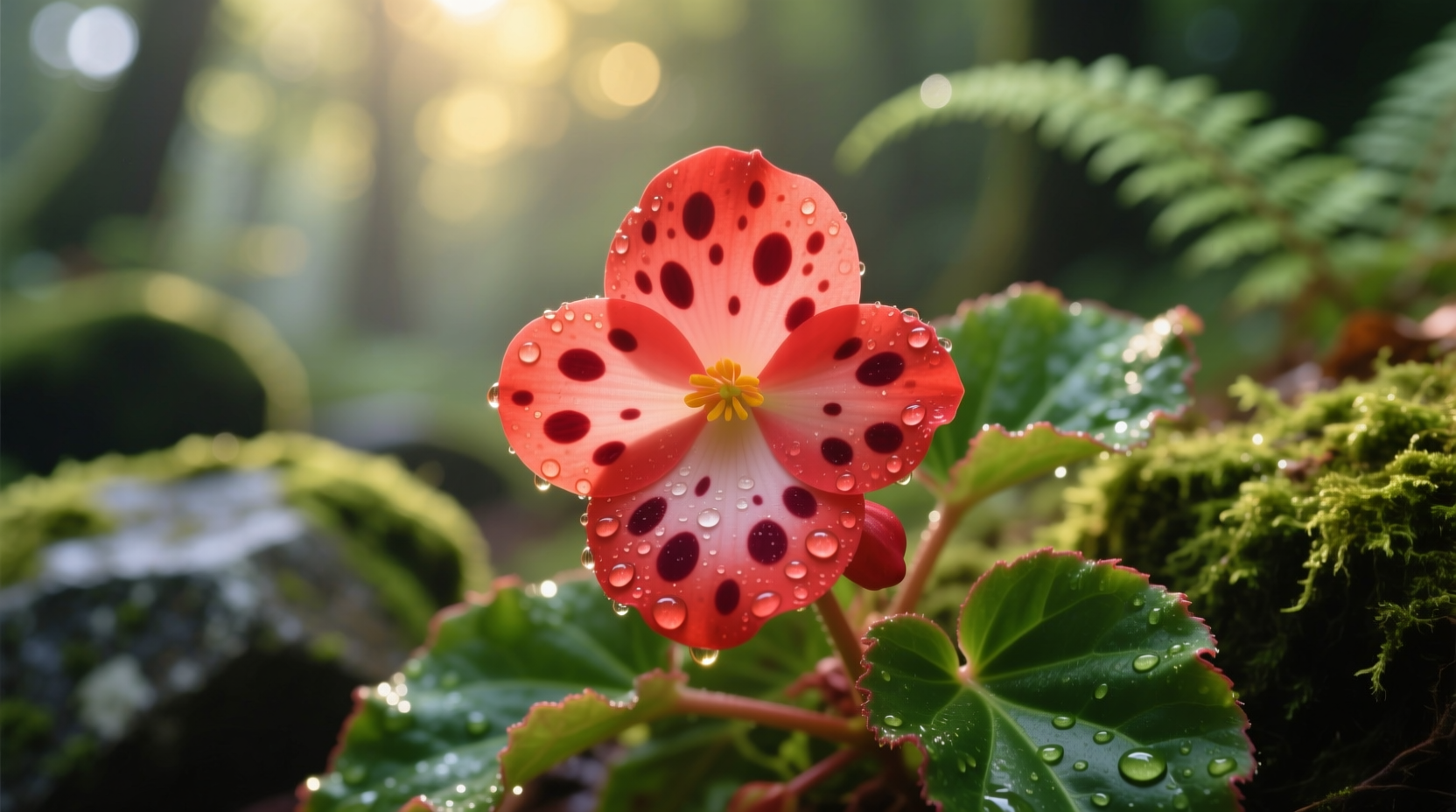 spotted begonia