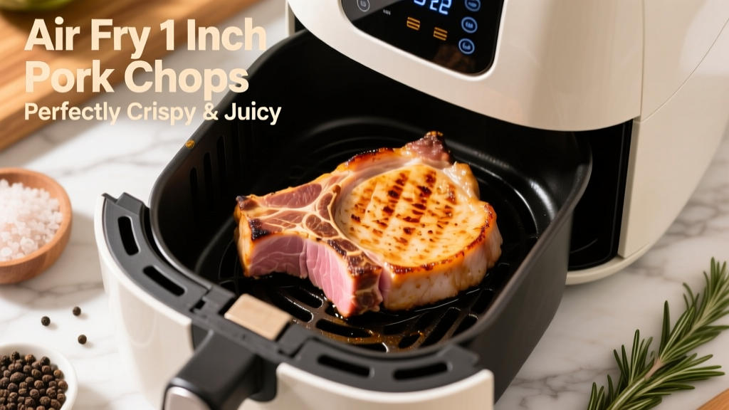 Air Fry 1 Inch Pork Chops Perfectly (Crispy & Juicy!)