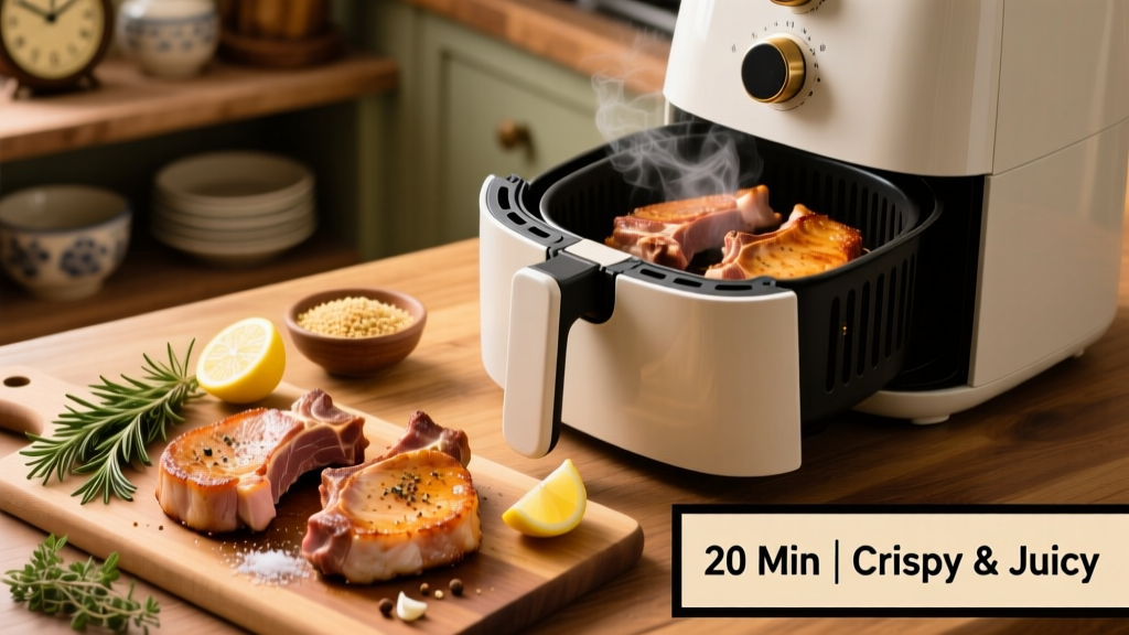 Crispy Air Fryer Pork Chops in 20 Minutes