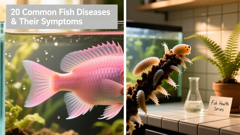 Side-by-side comparison: healthy fish gills vs. gills infested with Dactylogyrus flukes