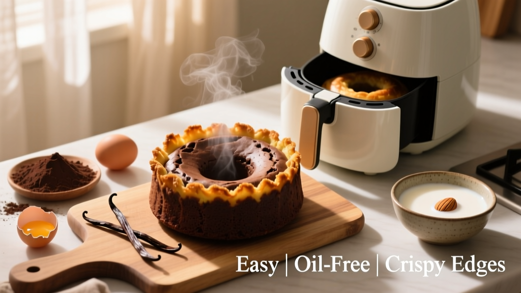 Air Fryer Chocolate Cake: Easy, Crispy-Edged & Oil-Free