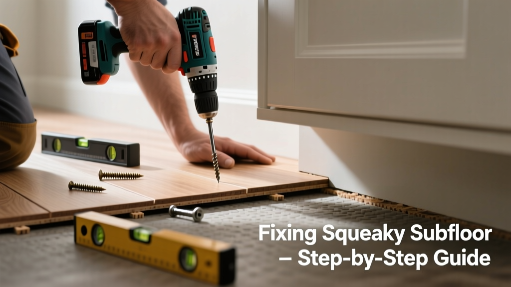 Fixing a Squeaky Subfloor in the Kitchen