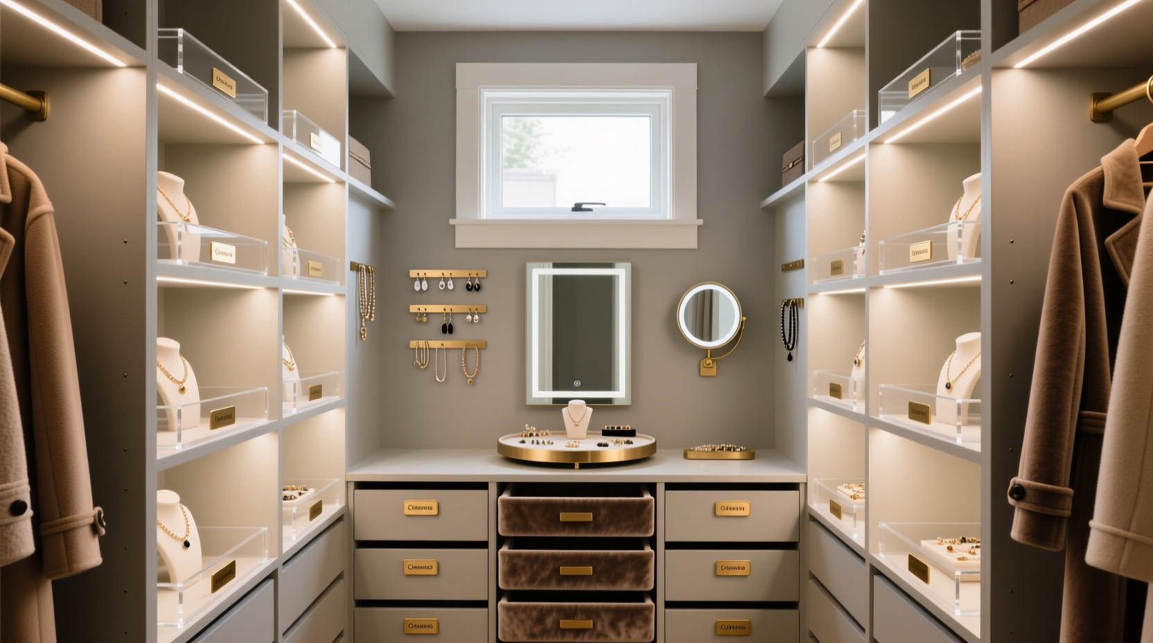 closet organization tips jewelry command center