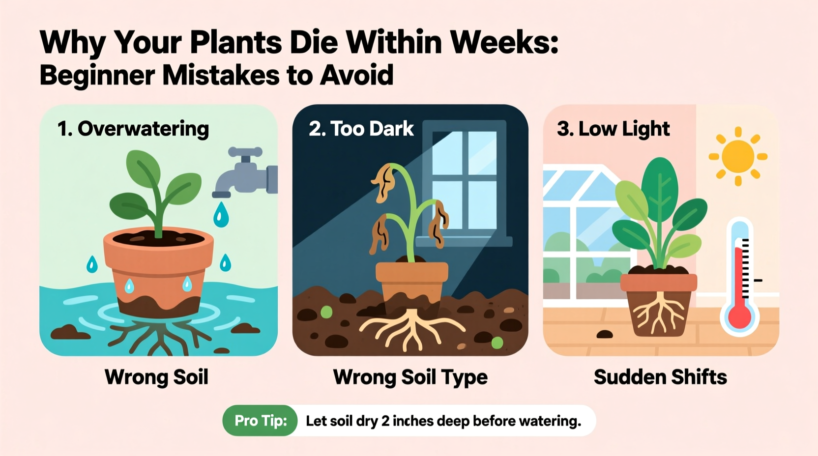 why do my plants die within weeks of bringing them home beginner mistakes to avoid