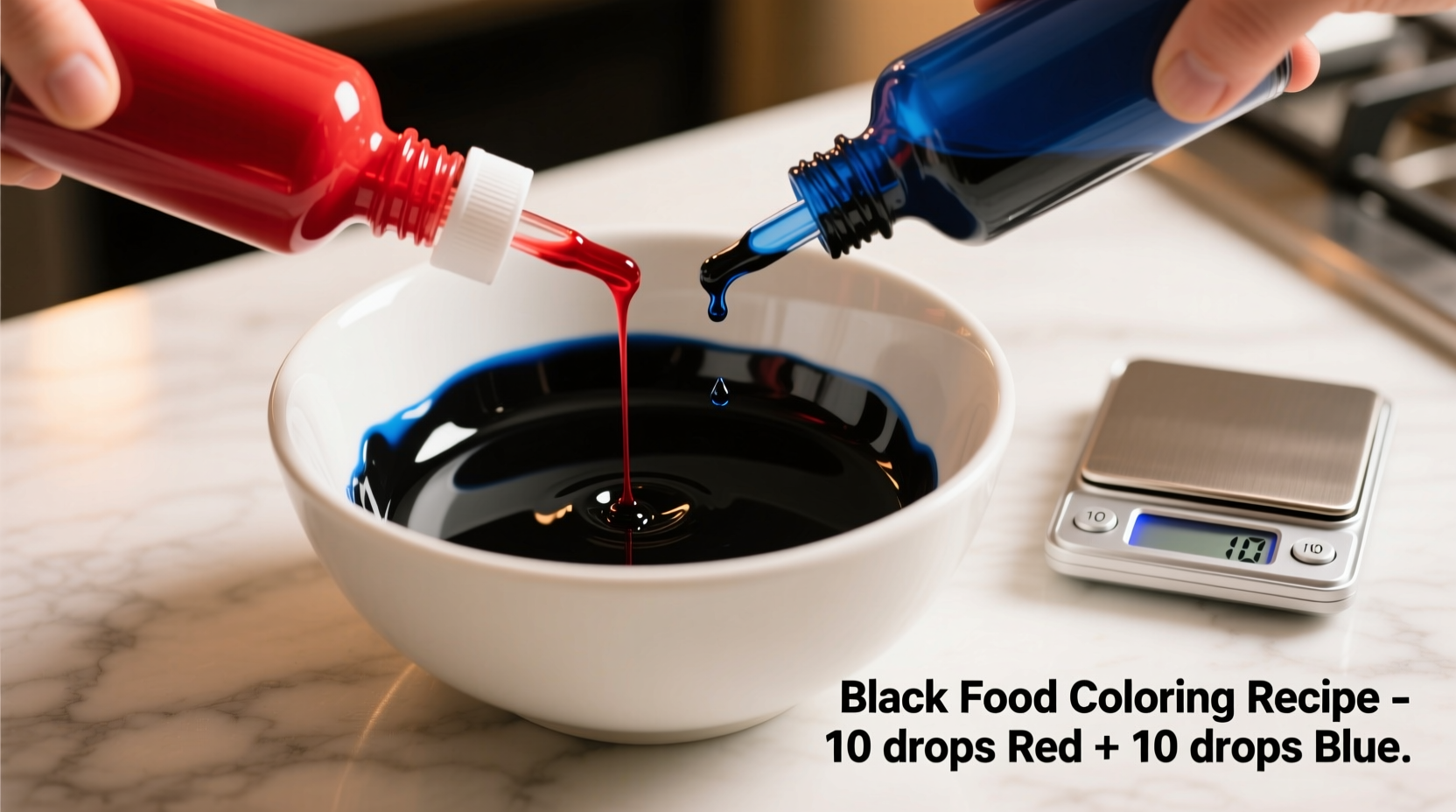 how to make black with food coloring