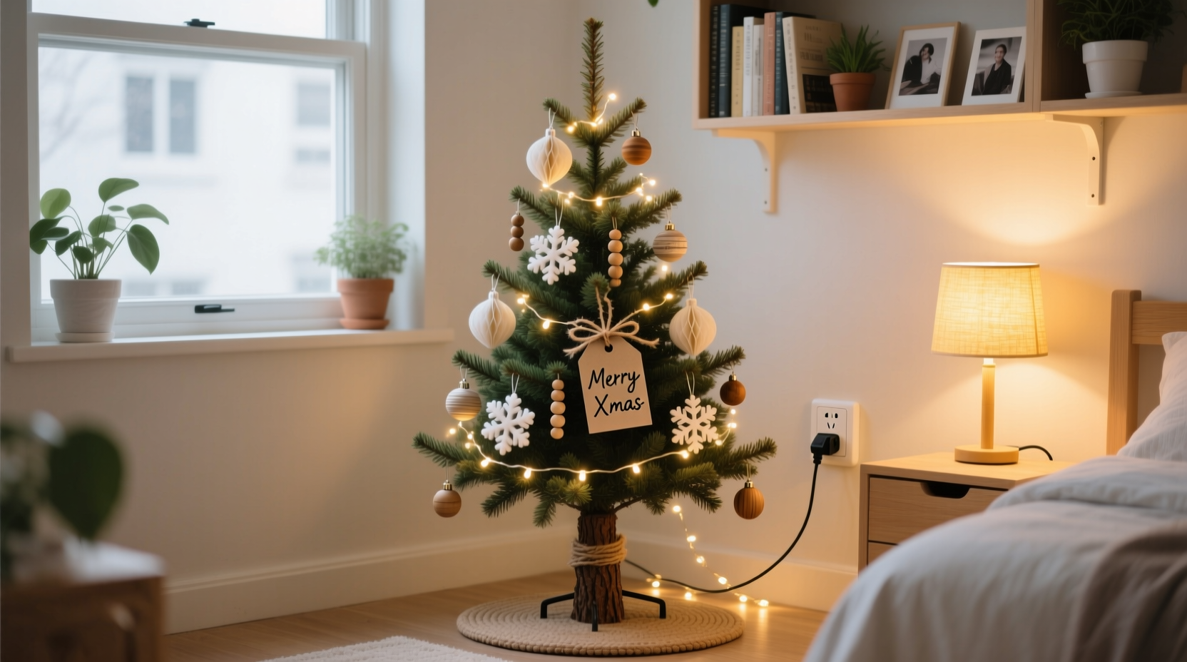how to decorate a christmas tree in a dorm room without landlord issues