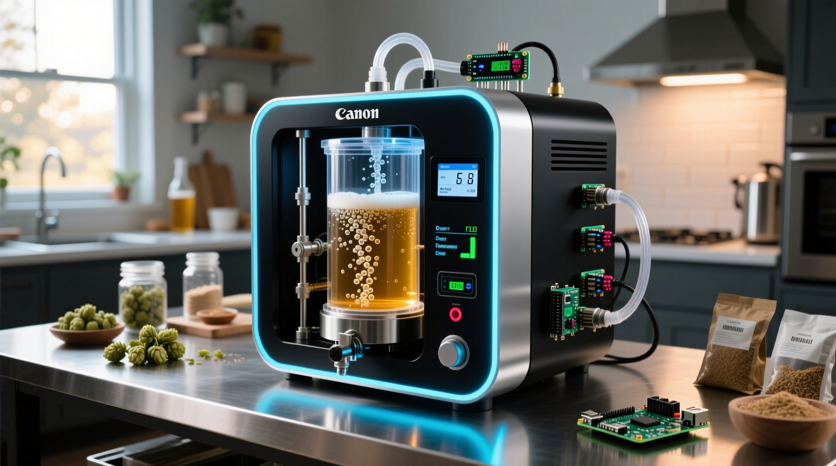 turn a raspberry pi into an automatic beer brewing cont