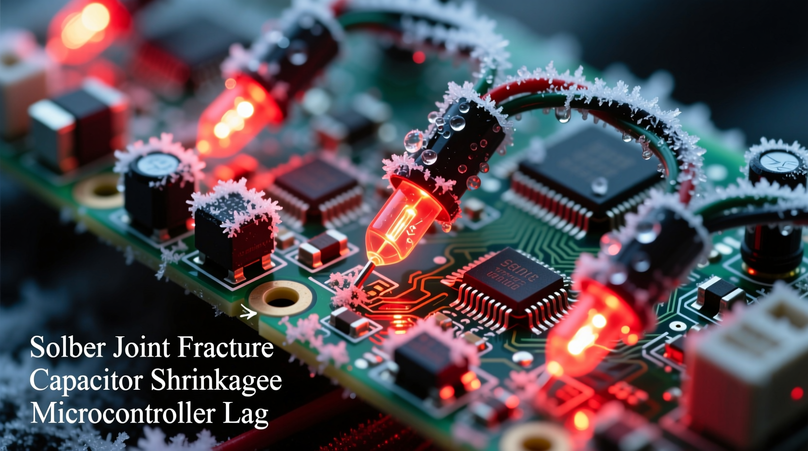 why does my programmable christmas light sequence glitch in cold