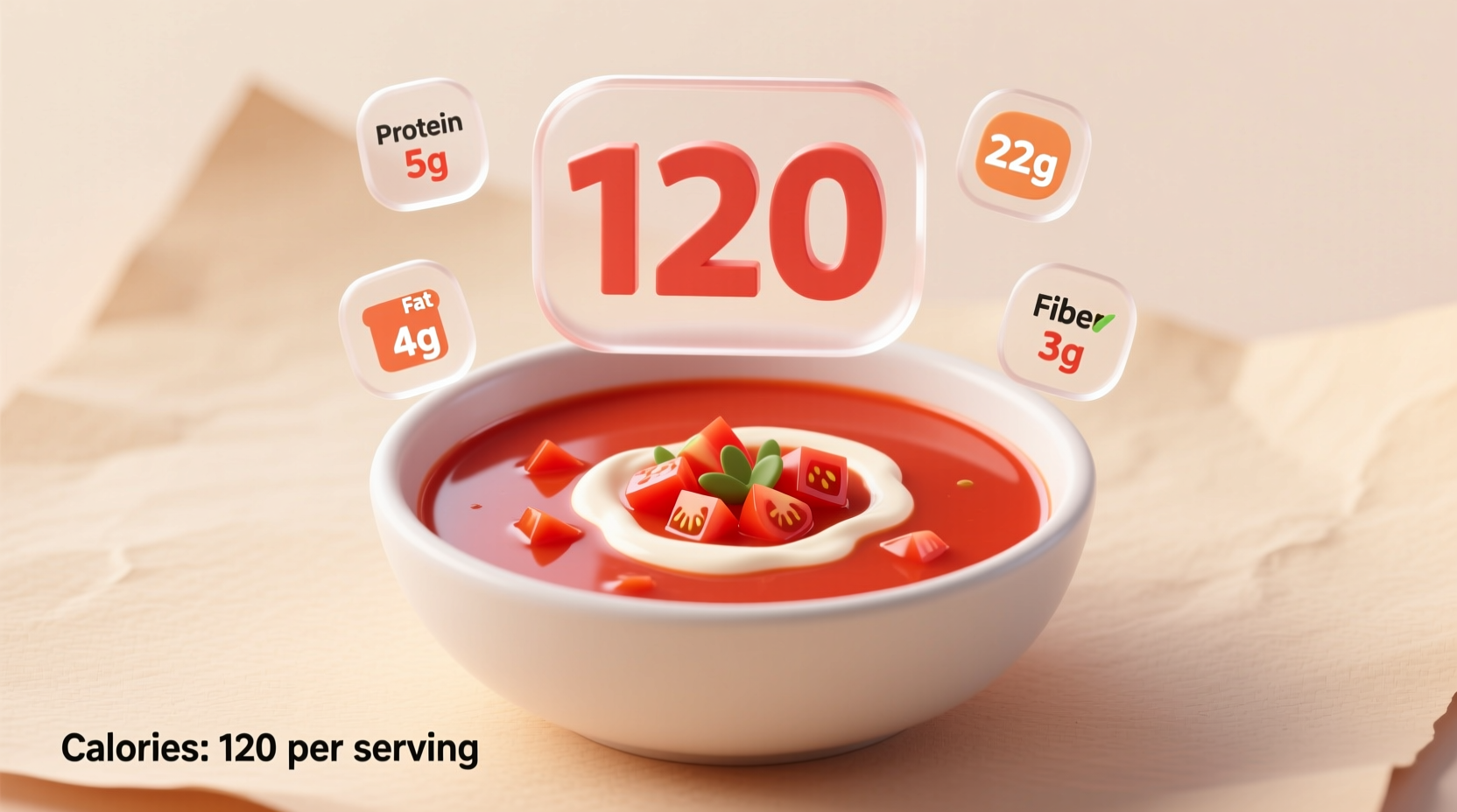 how many calories in a tomato soup
