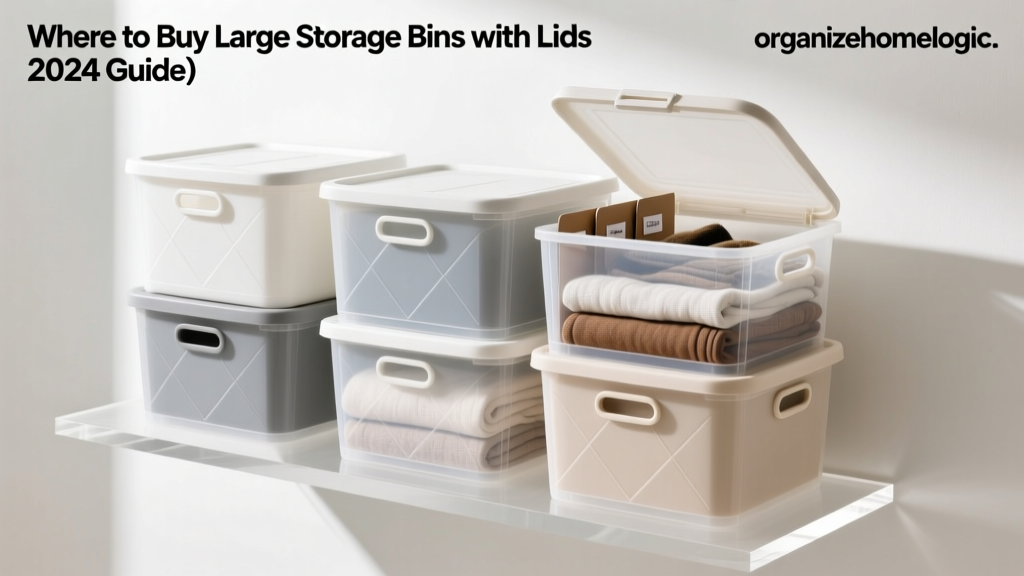 Where to Buy Large Storage Bins with Lids (2024 Guide)