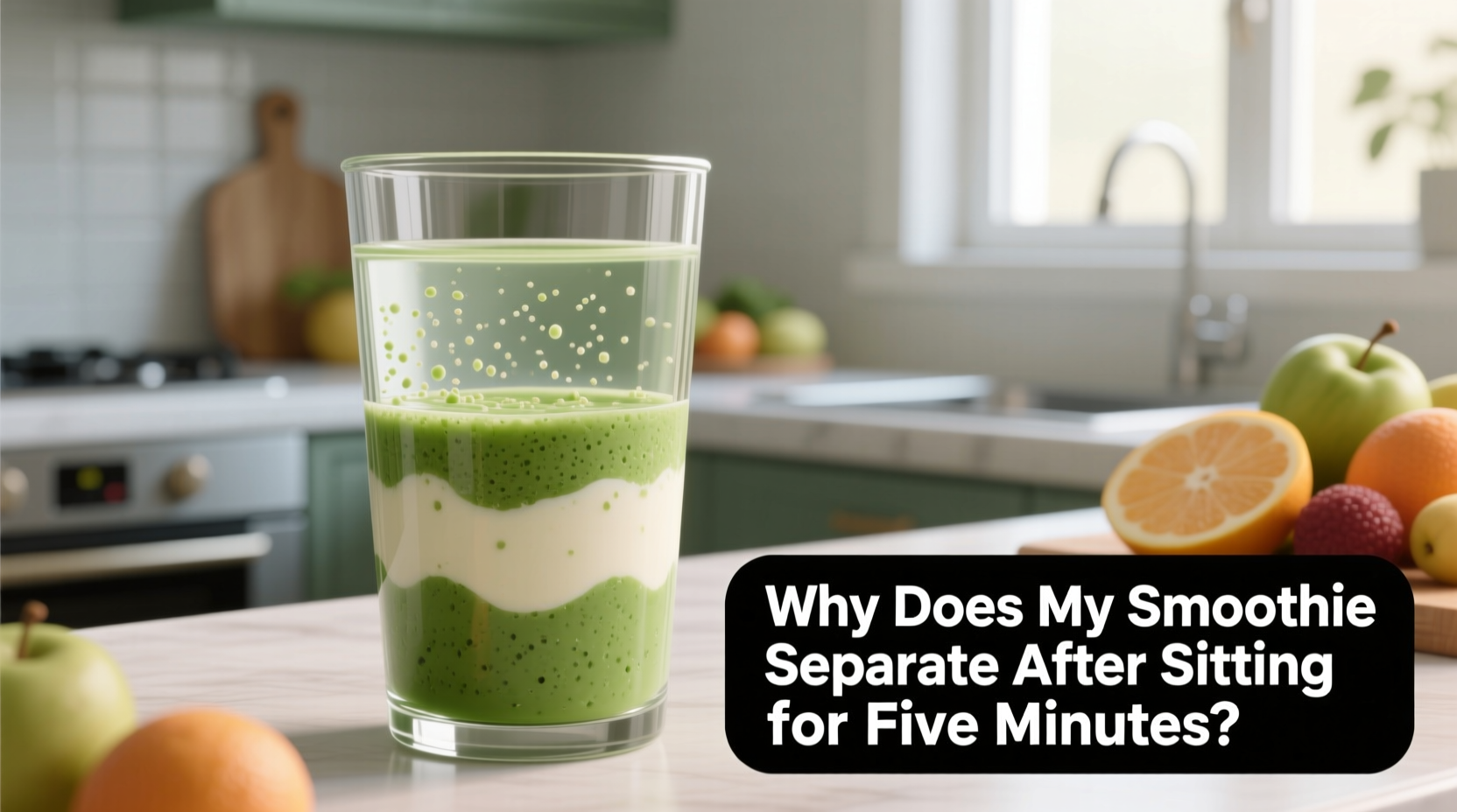 why does my smoothie separate after sitting for five minutes
