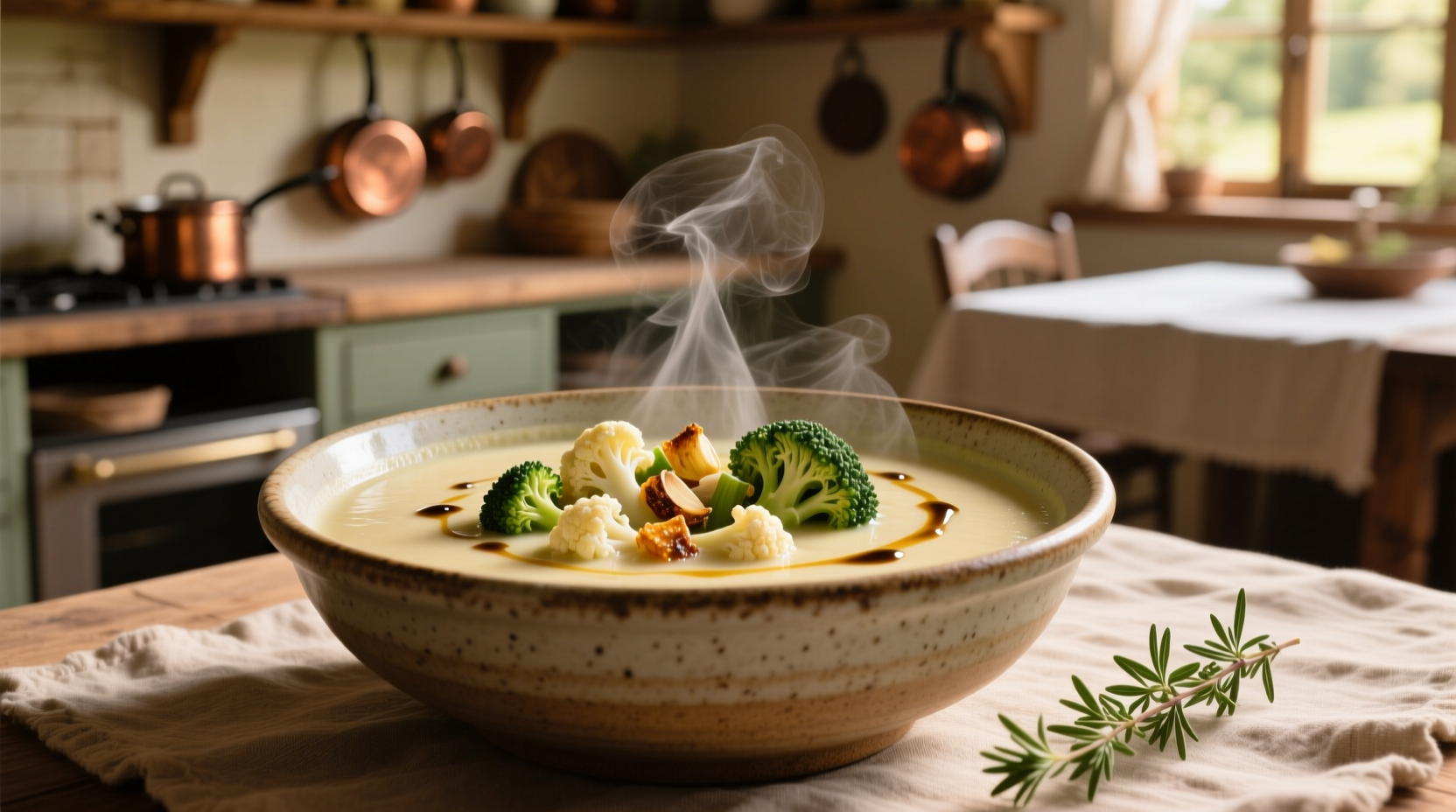 Creamy Cauliflower Broccoli Soup Recipe & Pro Tips