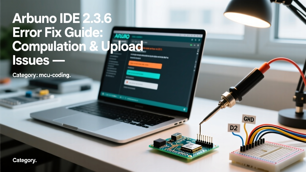 Arduino IDE 2.3.6 Error Fix Guide: Compilation & Upload Issues