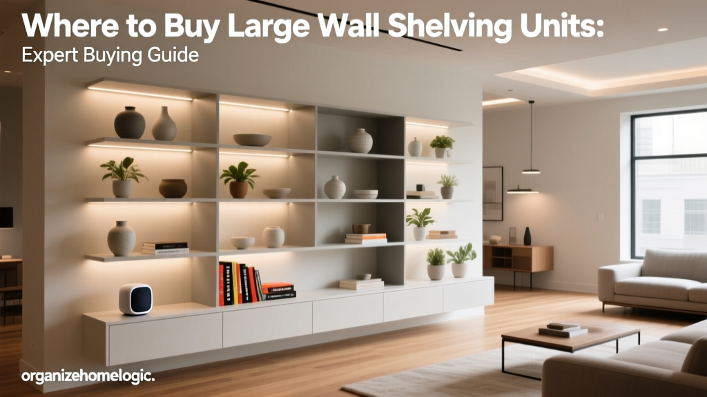 Where to Buy Large Wall Shelving Units: Expert Buying Guide