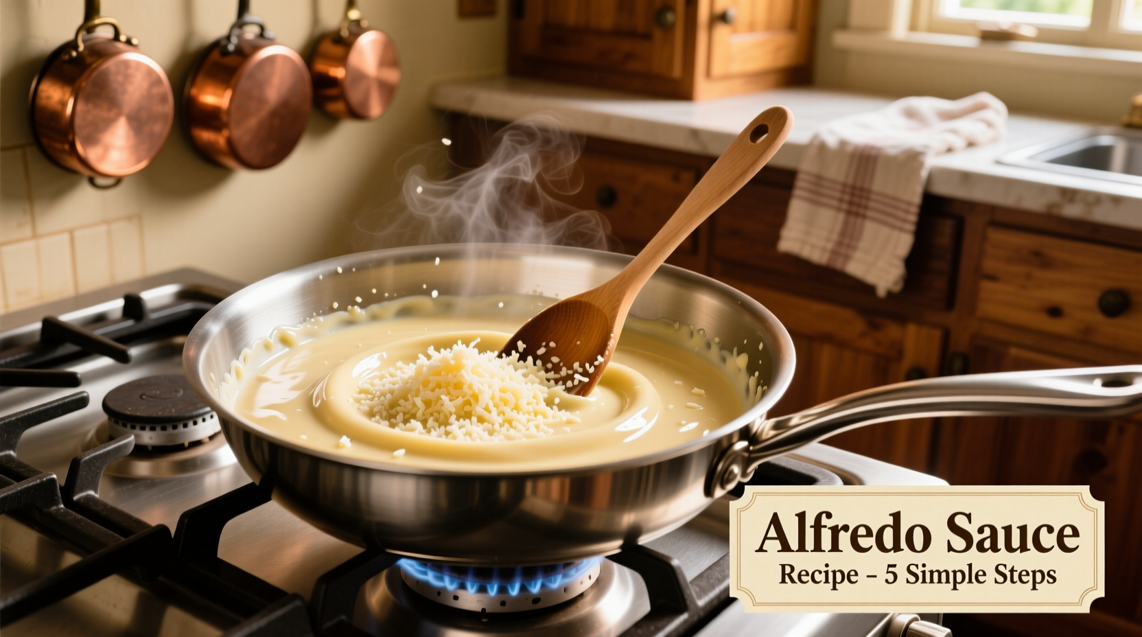 how to cook alfredo sauce