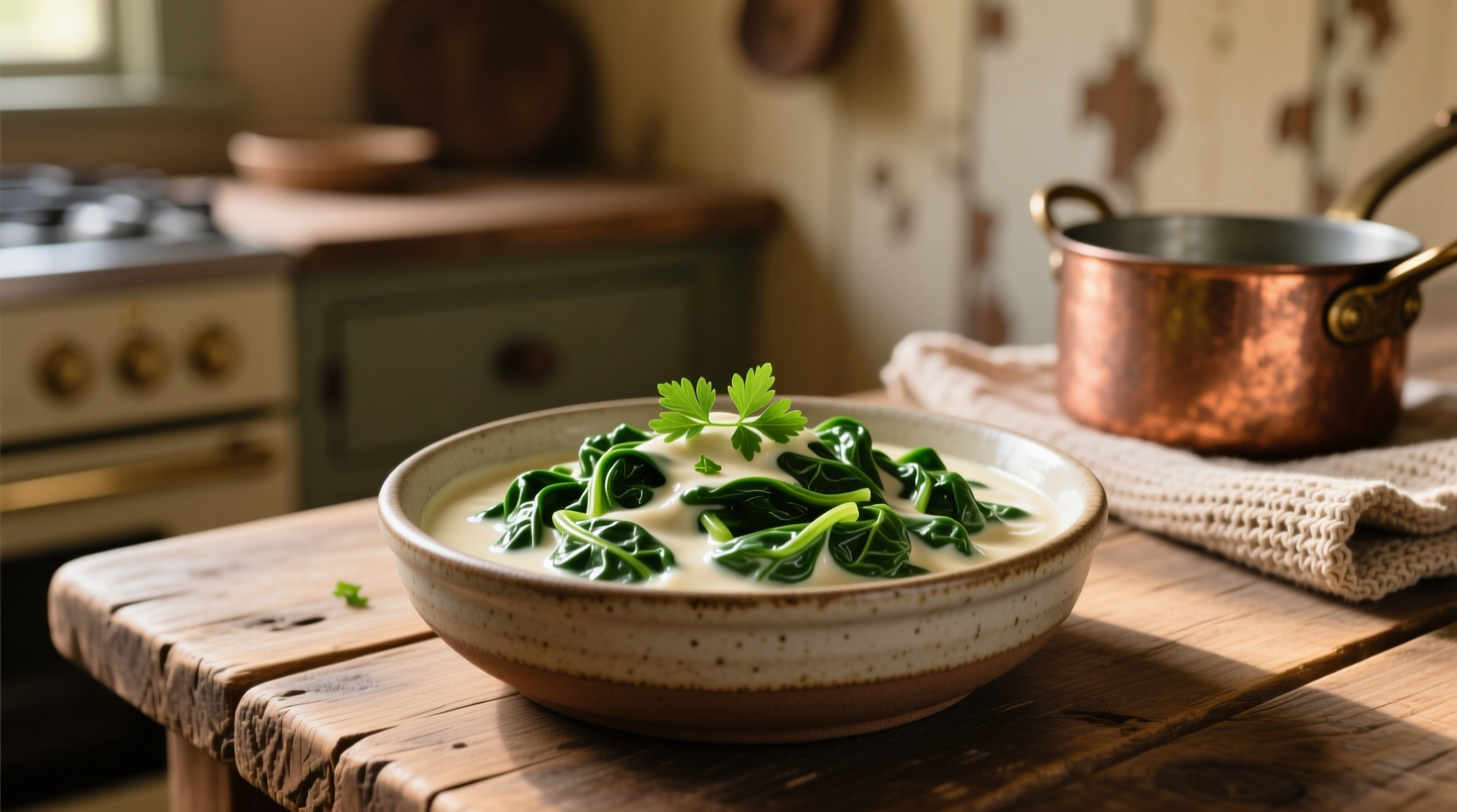 easy creamed spinach