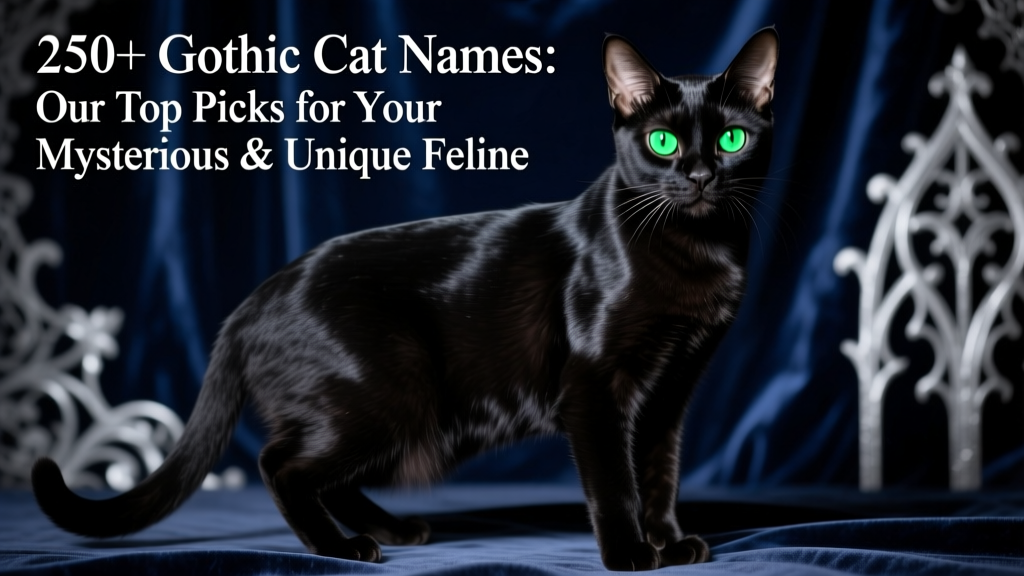 A glossy Bombay cat with piercing green eyes, posed against a velvet backdrop
