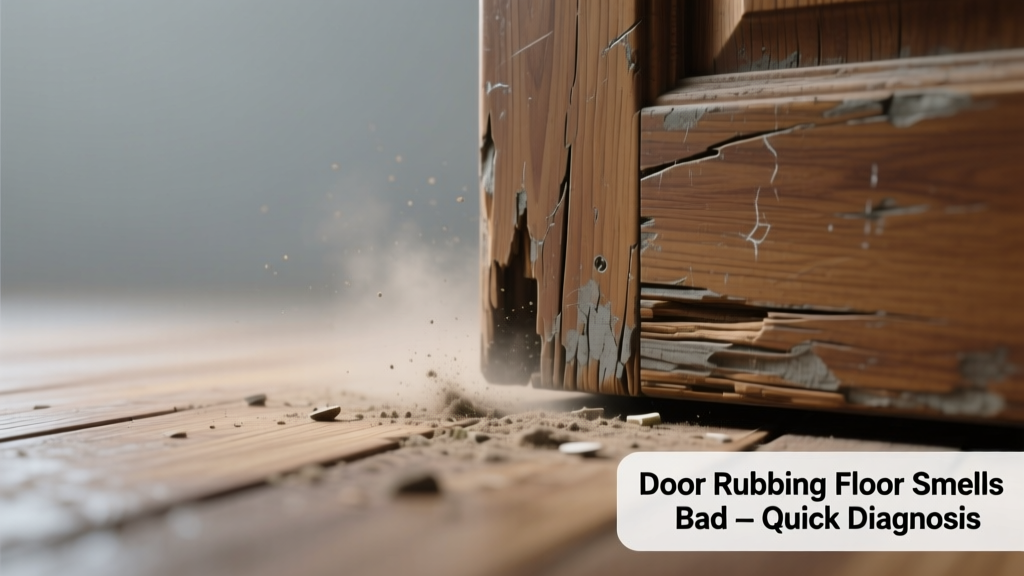 Door Rubbing Floor Smells Bad: Quick Diagnosis