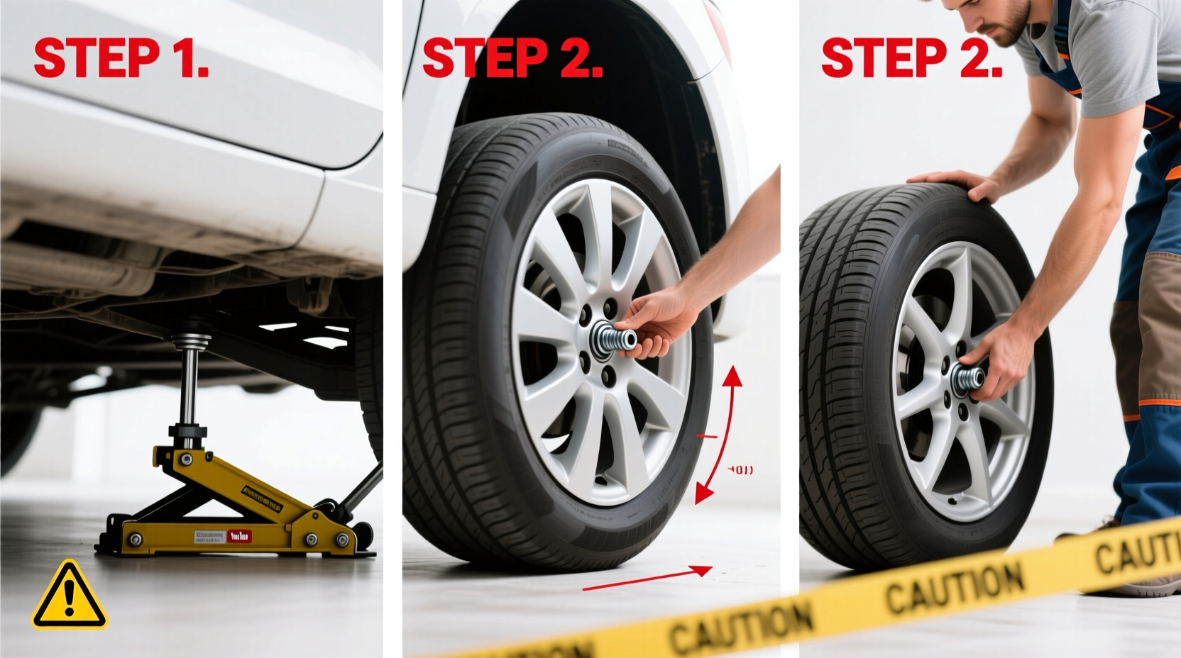 how to rotate tires at home without tools step by step visual guide
