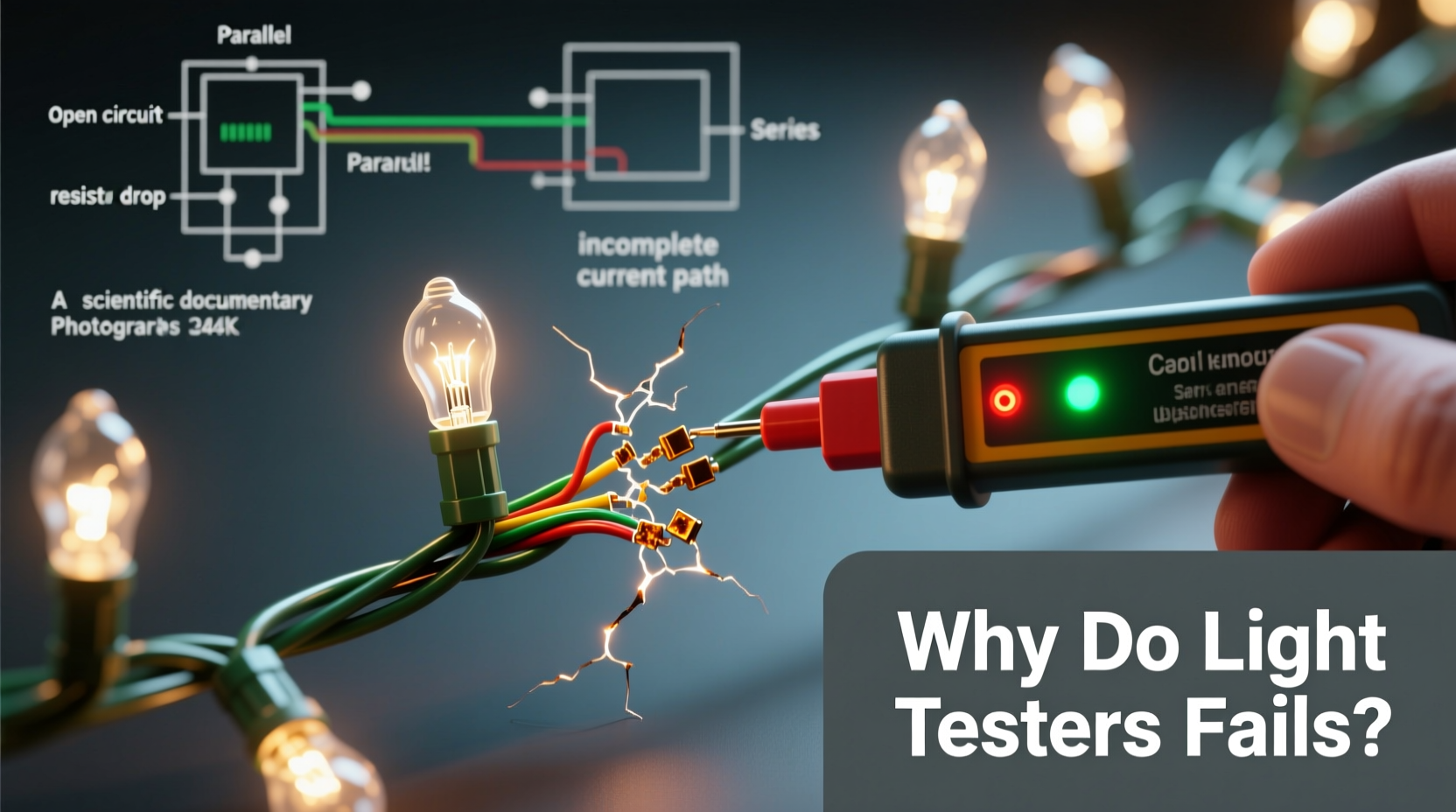 why do christmas light testers fail to detect partial strand failures