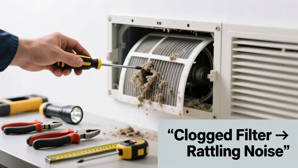 HVAC Filter Clogged Causing Rattling or Whining Noise