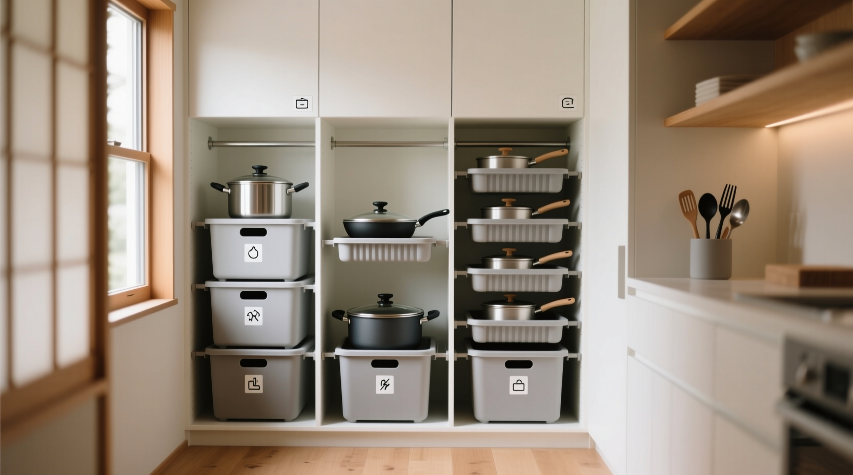 closet organization tips silent camping cookware storage