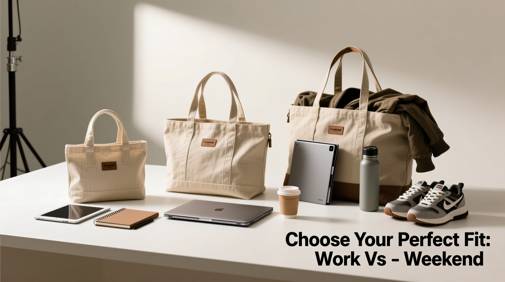 how to choose the right tote bag size for work and weekend outings