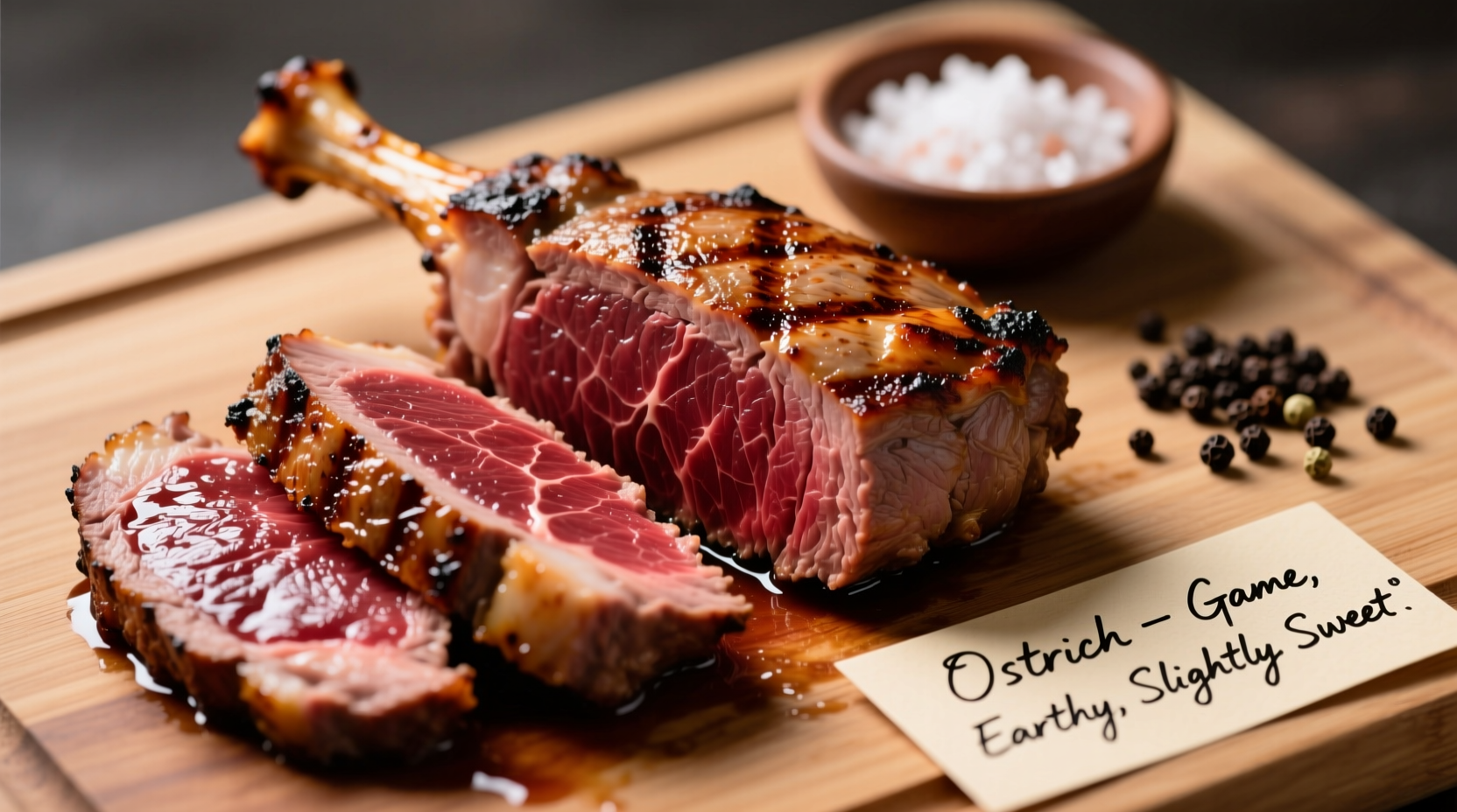 what does ostrich taste like