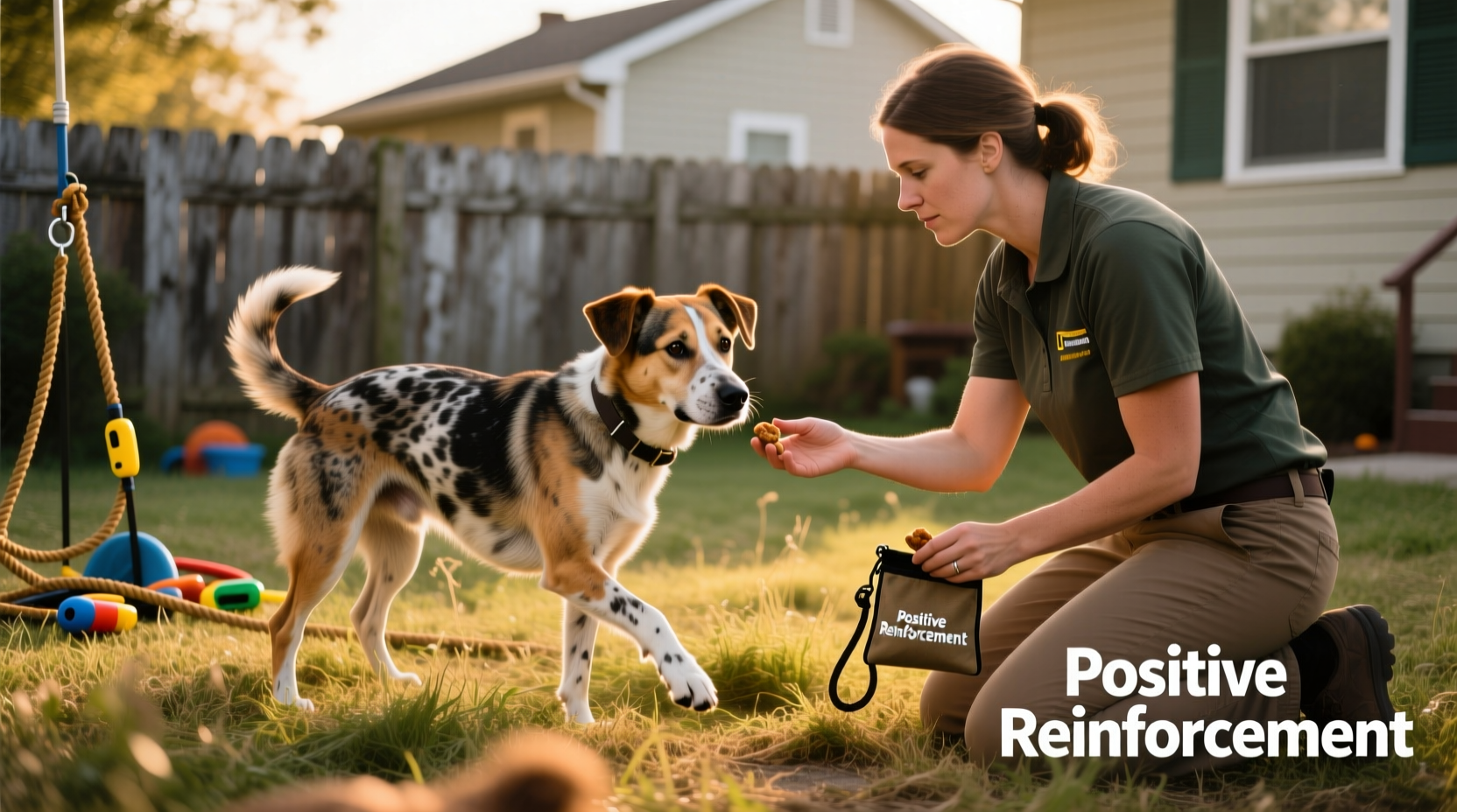 how to train a rescue dog with trust issues using positive reinforcement