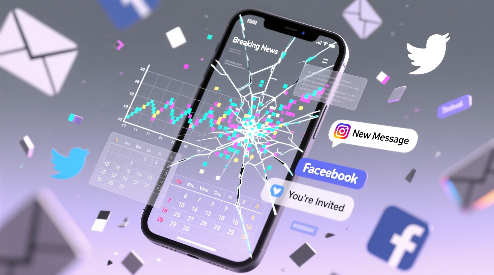 schemes schedules texts emails tweets and facebook po
