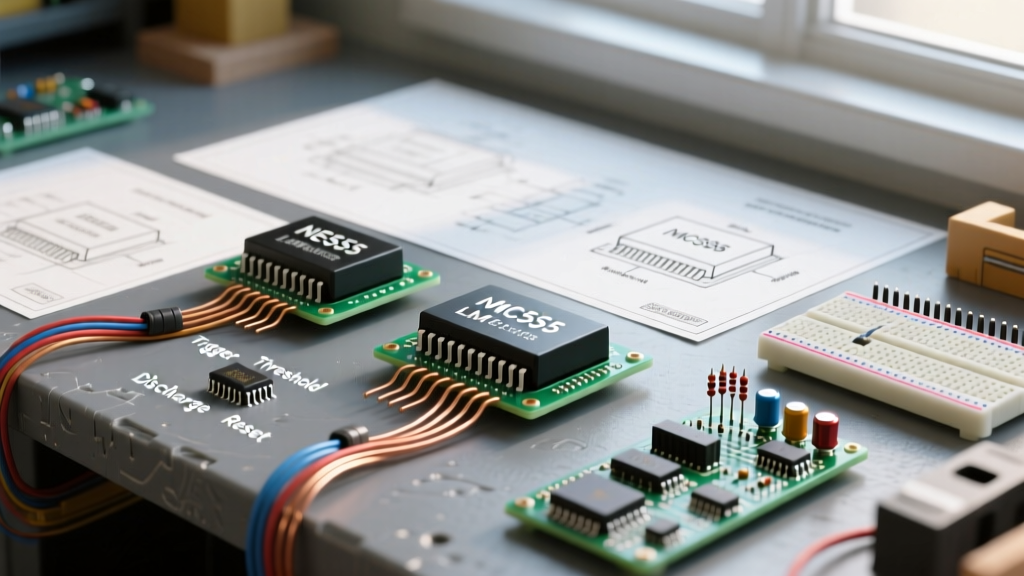 The Complete 555 Timer IC Pinout Reference: NE555, LMC555 & Schematic Standards