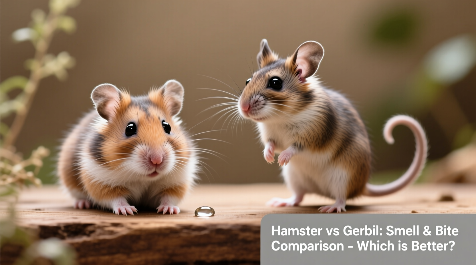 hamster vs gerbil which rodent smells less and bites less
