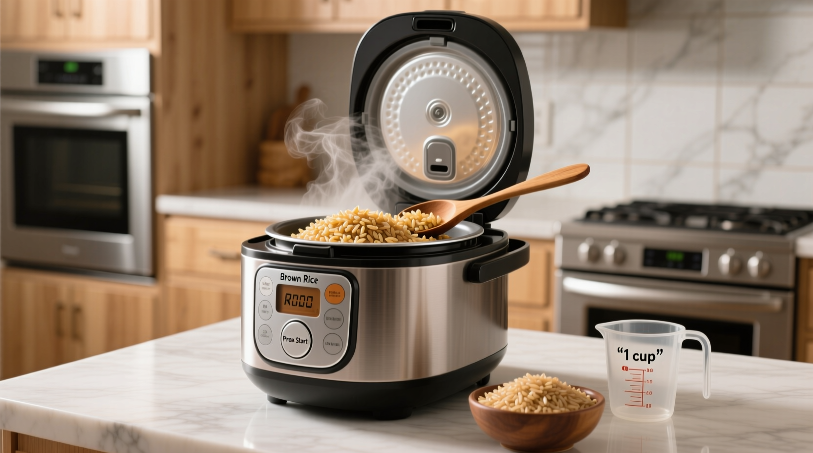 how to brown rice in rice cooker