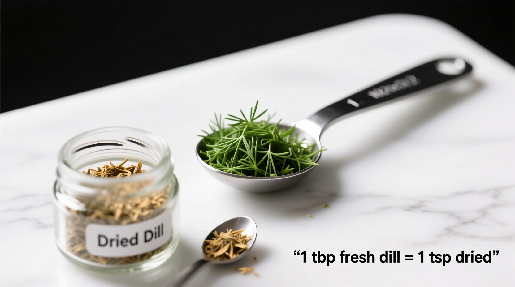 1/2 Cup Fresh Dill To Dried