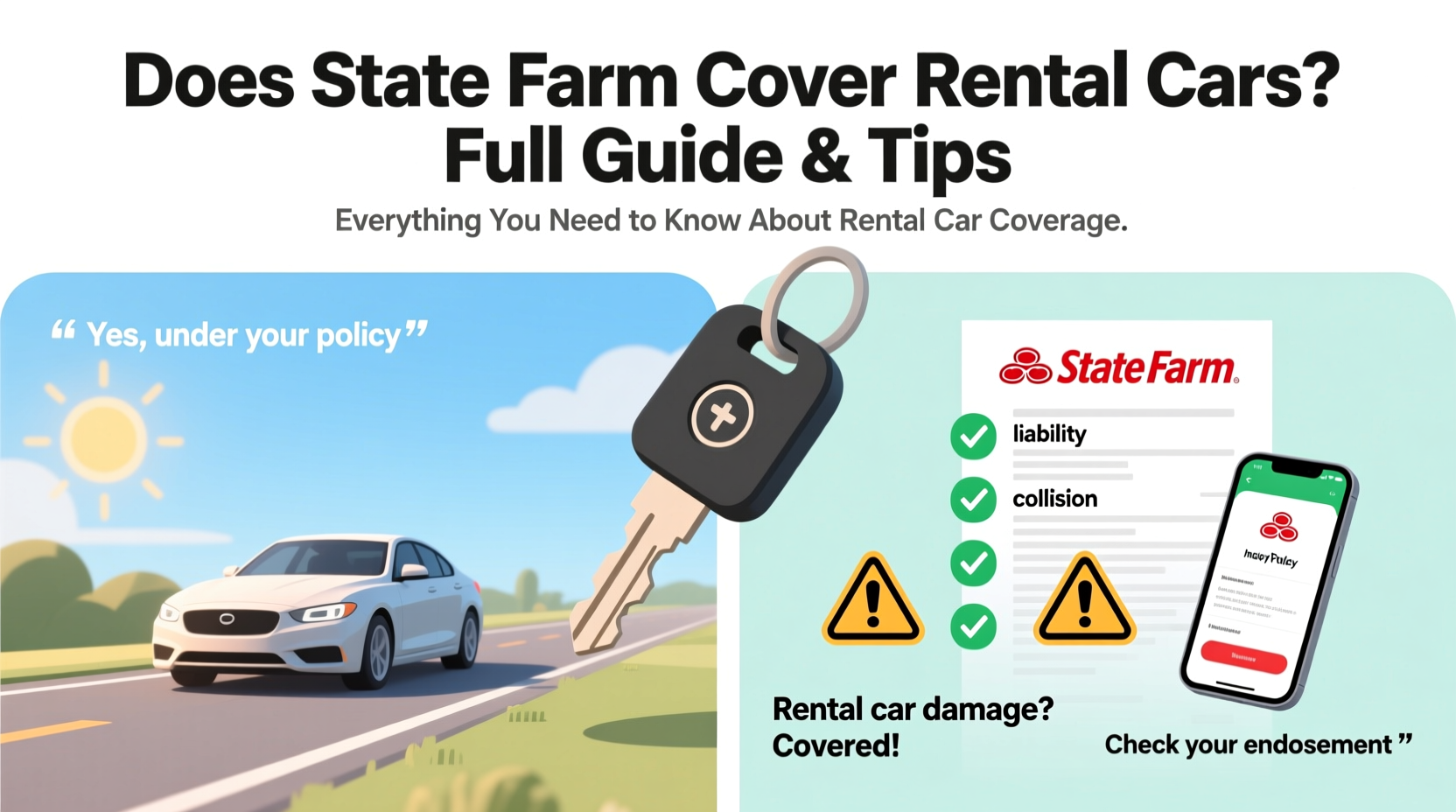 does state farm cover rental car